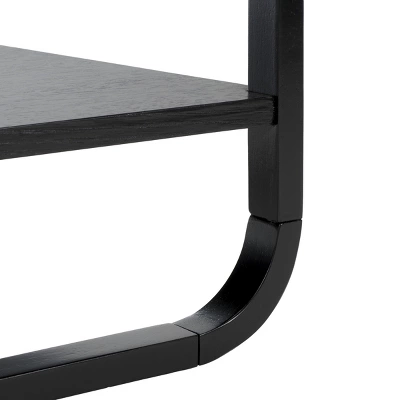 Safavieh Yunis 1-Drawer and Open Shelf Nightstand in Black and Rattan 11 Safavieh Yunis 1-Drawer and Open Shelf Nightstand in Black and Rattan - Image 9