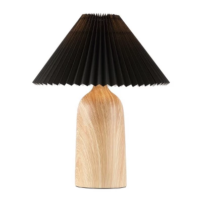 Safavieh Fabi Table Lamp - 19" Modern Black and Natural Resin Accent Lamp 3 Safavieh Fabi Table Lamp - 19" Modern Black and Natural Resin Accent Lamp
