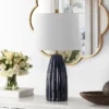 Safavieh Kayden Ceramic Table Lamp - Navy Blue -Safavieh Furniture GUEST 00a8be43 4d37 434d 939a 6a226909f2a7