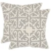 Safavieh Moroccan Embroidered Decorative Pillows - Light Grey (Set of 2) -Safavieh Furniture GUEST 01eb6080 65af 46c4 b57a f1153b1c8e26
