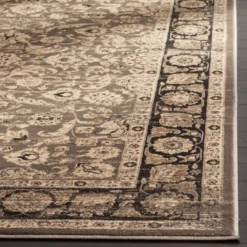 Safavieh Laci Collection Vintage Accent Rug - Taupe/Black, 4' x 5'7"