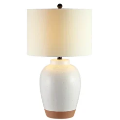 Safavieh Portcia Table Lamp in Speckled Ivory Glaze -Safavieh Furniture GUEST 043c08c4 588c 4374 9454 55cbfd9e5278