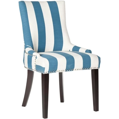 Safavieh Lester 19-Inch Upholstered Dining Chairs - Set of 2 4 Safavieh Lester 19-Inch Upholstered Dining Chairs - Set of 2 - Image 2