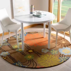 Safavieh Oakland Brown/Multi 6' Round Area Rug 5 Safavieh Oakland Brown/Multi 6' Round Area Rug -Safavieh Furniture GUEST 05a4d6ba 0714 43e4 9085 9f340c351f91