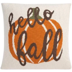 Safavieh Hello Fall Knitted Cotton Decorative Pillow - 20" x 20"