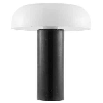 Safavieh Reiss 15-Inch Mid-Century Marble Table Lamp with Glass Dome 4 Safavieh Reiss 15-Inch Mid-Century Marble Table Lamp with Glass Dome - Image 2