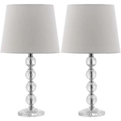 Safavieh Nola 16-Inch Stacked Crystal Ball Table Lamp Set - Grey/Clear 14 Safavieh Nola 16-Inch Stacked Crystal Ball Table Lamp Set - Grey/Clear - Image 12