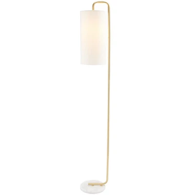 Safavieh Troilus 64-Inch Gold and White Marble Floor Lamp 4 Safavieh Troilus 64-Inch Gold and White Marble Floor Lamp - Image 2