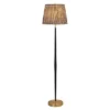 Safavieh Carlyle 64" Black and Brass Metal Floor Lamp