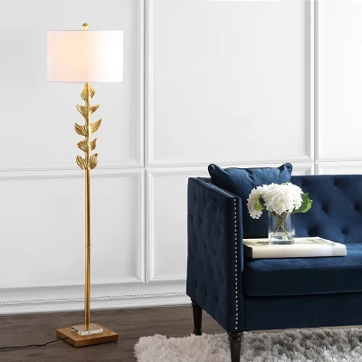 Safavieh Georgiana 61.5-Inch Gold Floor Lamp with LED Bulb 4 Safavieh Georgiana 61.5-Inch Gold Floor Lamp with LED Bulb - Image 2