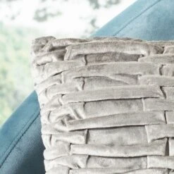 Safavieh Marita Throw Pillow - Elegant Textured Shimmer in Light Grey -Safavieh Furniture GUEST 0bcd7fa9 47e2 428b a78a e1d349e62c41