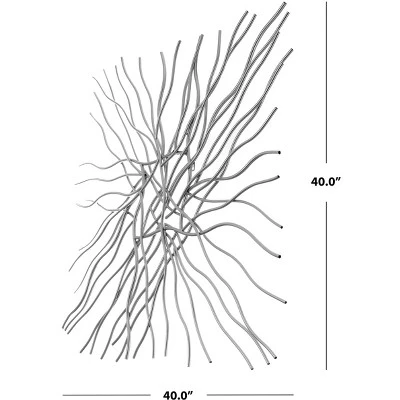 Safavieh Averina 40-Inch Iron Wall Decor in Antique Silver 6 Safavieh Averina 40-Inch Iron Wall Decor in Antique Silver - Image 4