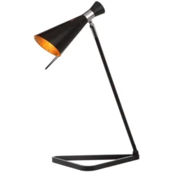 Safavieh Padric 21" Black Iron Modern Table Lamp with Adjustable Head