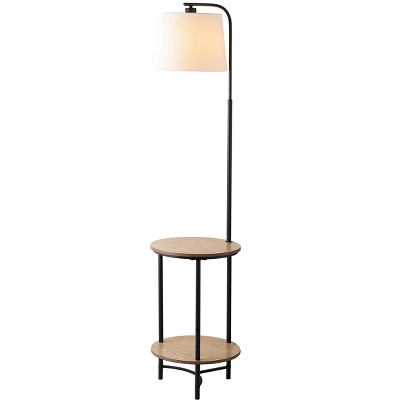 Safavieh Henley 63-inch Black Iron and MDF Floor Lamp with Storage 3 Safavieh Henley 63-inch Black Iron and MDF Floor Lamp with Storage