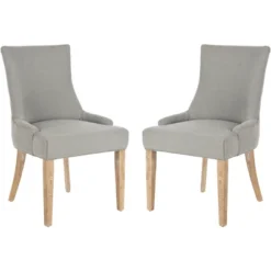Safavieh Lester 19-Inch Upholstered Dining Chairs - Set of 2 34 Safavieh Lester 19-Inch Upholstered Dining Chairs - Set of 2 -Safavieh Furniture GUEST 0d817a90 9a6b 45ac 9db8 f8ebe4cb5ee5