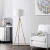 Safavieh Enrica Brass Floor Lamp - 66 Inch Tripod Lighting