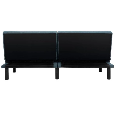 Safavieh Astoria Foldable Futon Bed - Navy/Black 7 Safavieh Astoria Foldable Futon Bed - Navy/Black - Image 5