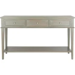 Safavieh Manelin Console Table with 3 Storage Drawers -Safavieh Furniture GUEST 0f6d7fd9 34b0 448a 8f96 9e614351125c