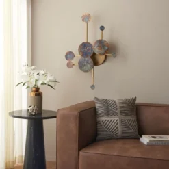 Safavieh Ralsei 22" Iron Wall Decor in Antique Brass with LED Backlighting -Safavieh Furniture GUEST 1027863b f443 49f6 8da5 bcaa0115e242