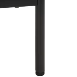 Safavieh Axelle 2-Drawer Nightstand in Walnut and Black Metal -Safavieh Furniture GUEST 10a9ab77 cca9 437e 9e20 48a83e048bb7