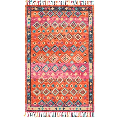 Safavieh Doris Geometric Tufted Wool Area Rug with Tassels 9 Safavieh Doris Geometric Tufted Wool Area Rug with Tassels - Image 7
