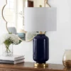Amaia Glass Table Lamp - Navy - Safavieh 1 Amaia Glass Table Lamp - Navy - Safavieh -Safavieh Furniture GUEST 11ce9618 38a3 484e 963e e566de376a4f