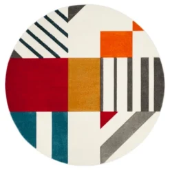 Safavieh Milena Loomed Rug - Mid-Century Modern Geometric Style -Safavieh Furniture GUEST 11d373c8 93a2 4081 9561 6e3cdf27c4d9