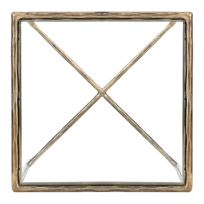 Safavieh Jessa Forged Metal Square End Table - Brass Finish 8 Safavieh Jessa Forged Metal Square End Table - Brass Finish - Image 6