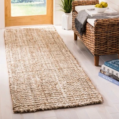Safavieh Hilma Solid Woven Natural Fiber Rug - Coastal Accent 4 Safavieh Hilma Solid Woven Natural Fiber Rug - Coastal Accent - Image 2