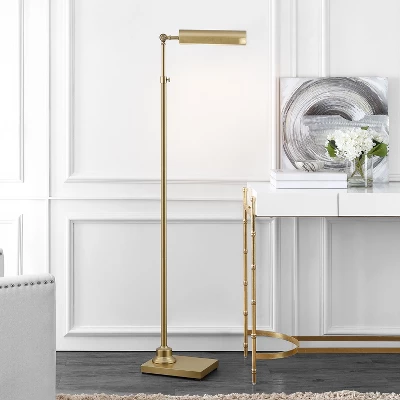 Safavieh Renla Extendable Floor Lamp in Sleek Brass Finish 4 Safavieh Renla Extendable Floor Lamp in Sleek Brass Finish - Image 2