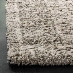Safavieh Angelita Ivory/Gray Plush Shag Area Rug