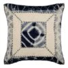 Safavieh Medina Blue Dip-Dye Patch Oversized Square Throw Pillow - 24" x 24" (Set of 2)