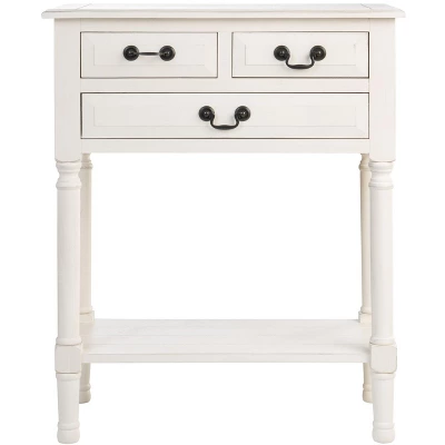 Safavieh Primrose 3-Drawer Console Table with Storage Shelf 16 Safavieh Primrose 3-Drawer Console Table with Storage Shelf - Image 14