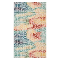 Safavieh Neva Floral Accent Rug - Lustrous Abstract Area Rug -Safavieh Furniture GUEST 14a7a78e 681b 4946 833a 3deb8a5e30d3