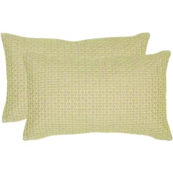 Safavieh Box Stitch Accent Pillows - Set of 2