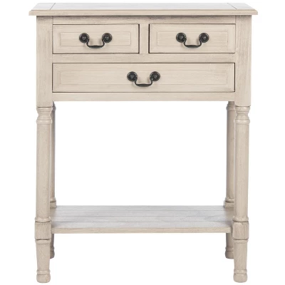 Safavieh Primrose 3-Drawer Console Table with Storage Shelf 17 Safavieh Primrose 3-Drawer Console Table with Storage Shelf - Image 15
