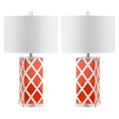 Safavieh Pachio Modern Ceramic Table Lamp Set of 2 8 Safavieh Pachio Modern Ceramic Table Lamp Set of 2 - Image 6