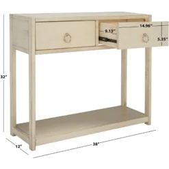 Safavieh Sadie Console Table with 2 Drawers - Navy Blue -Safavieh Furniture GUEST 191d1644 1e86 459d acb7 5fadeb990154