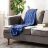 Safavieh Racer Marine Blue 100% Cotton Throw Blanket - 50" x 60" 1 Safavieh Racer Marine Blue 100% Cotton Throw Blanket - 50" x 60" -Safavieh Furniture GUEST 1a8c336a ba58 4725 8e98 a87e7877c7cf