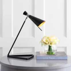 Safavieh Padric 21" Black Iron Modern Table Lamp with Adjustable Head 8 Safavieh Padric 21" Black Iron Modern Table Lamp with Adjustable Head -Safavieh Furniture GUEST 1ab099ca 4a41 4787 8910 ef75cff13079
