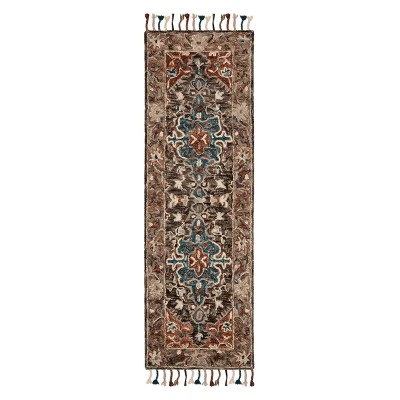 Safavieh Amanda Collection Floral Tufted Wool Area Rug 8 Safavieh Amanda Collection Floral Tufted Wool Area Rug - Image 6