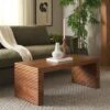 Safavieh Virginie Coffee Table - Natural Wood and Gold Contemporary Design -Safavieh Furniture GUEST 1cd6d9c7 2eae 4203 8c8c 163073b18ec4