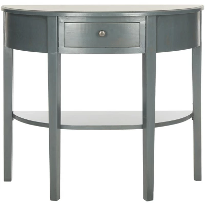 Safavieh Couture Abram Demilune Console Table with Storage Drawer 7 Safavieh Couture Abram Demilune Console Table with Storage Drawer - Image 5