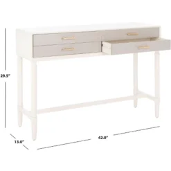 Estella 4 Drawer Console Table - Safavieh -Safavieh Furniture GUEST 1e759e81 5af8 4527 9264 0f02c5183006