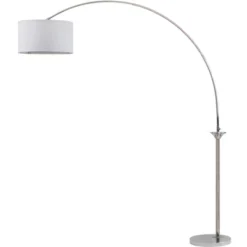 Safavieh Mira 84-Inch Arc Floor Lamp in Nickel Finish -Safavieh Furniture GUEST 1ed0bd4e b2a0 4d8a 8063 83ed1ce27424