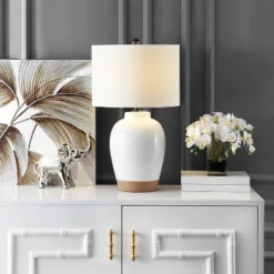 Safavieh Portcia Table Lamp in Speckled Ivory Glaze -Safavieh Furniture GUEST 1f9adc16 6f9e 4529 b4d0 83c11e66b17b