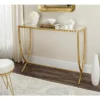 Safavieh Couture Princess Art Nouveau Gold & Glass Console Table