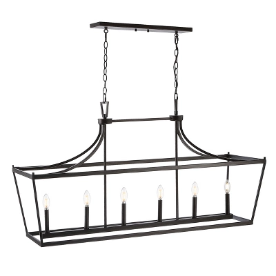 Safavieh Aroris 6-Light Pendant - Modern Minimalist Chandelier 4 Safavieh Aroris 6-Light Pendant - Modern Minimalist Chandelier - Image 2