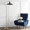 Safavieh Stefan Brass and Black 68-Inch Iron Floor Lamp -Safavieh Furniture GUEST 24569d9a ac60 48e0 ab1b 30c68dad0df2