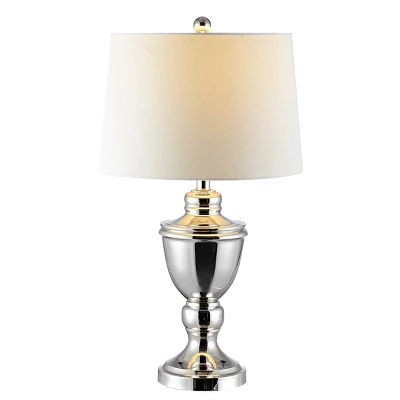 Safavieh Ressa 27-Inch Contemporary Nickel Iron Table Lamp 4 Safavieh Ressa 27-Inch Contemporary Nickel Iron Table Lamp - Image 2